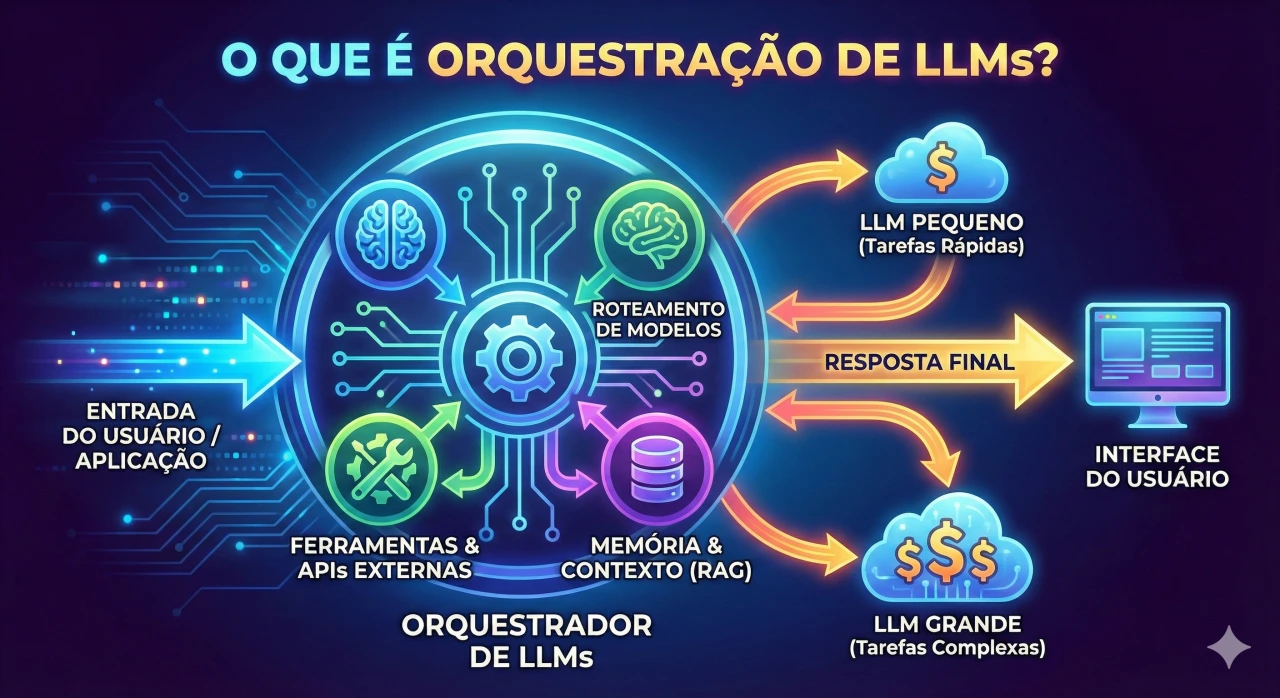 orquestração de llms